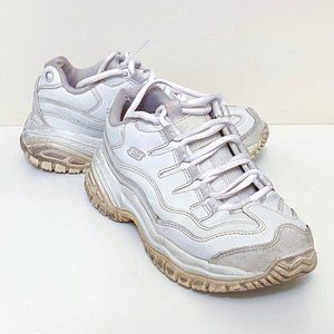 White Sketchers Sneakers
